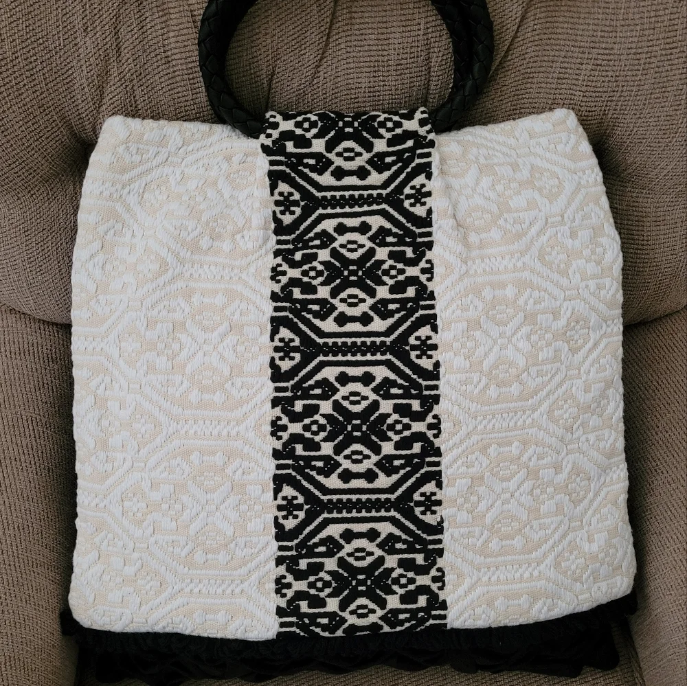 ANTONELLO TEDDE LUXURY ECO CONCIOUS HAND WOVEN TOTE - Picture 1 of 9